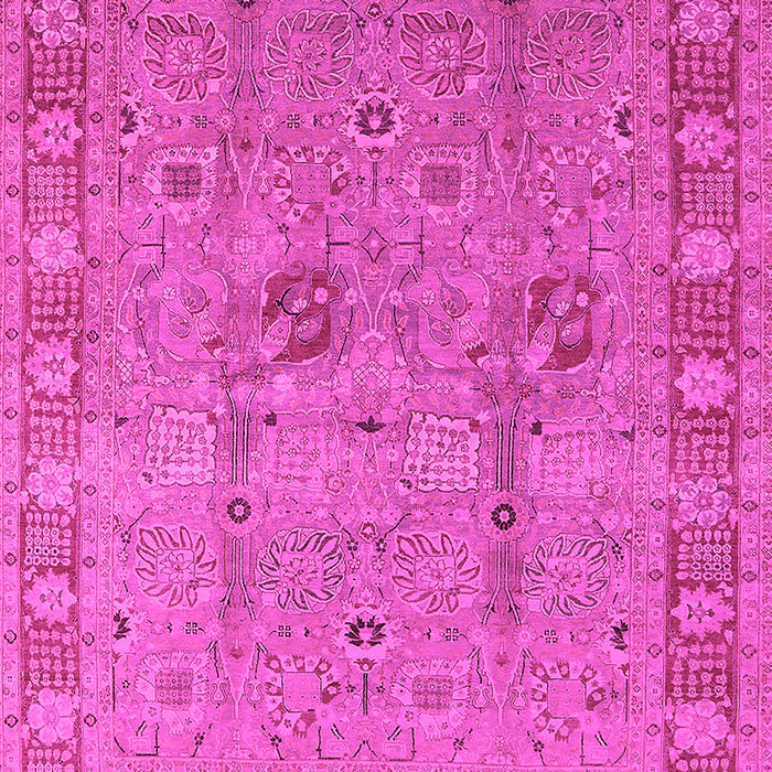 Machine Washable Oriental Pink Industrial Rug, wshurb3021pnk