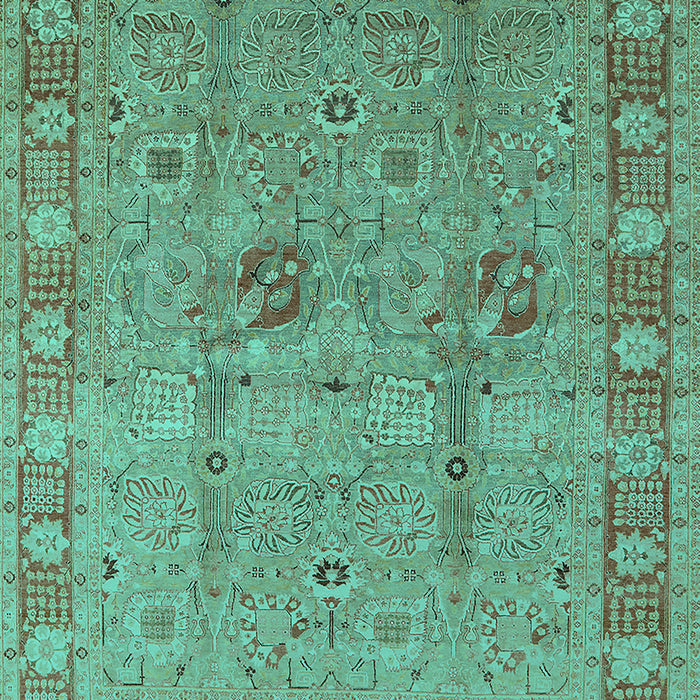 Oriental Turquoise Industrial Rug, urb3021turq