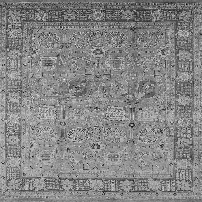 Square Oriental Gray Industrial Rug, urb3021gry