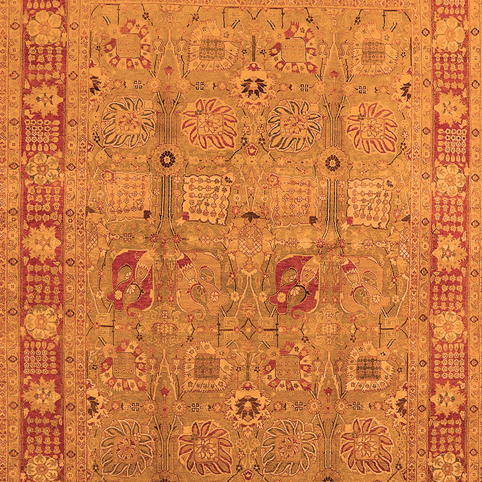 Machine Washable Oriental Orange Industrial Area Rugs, wshurb3021org