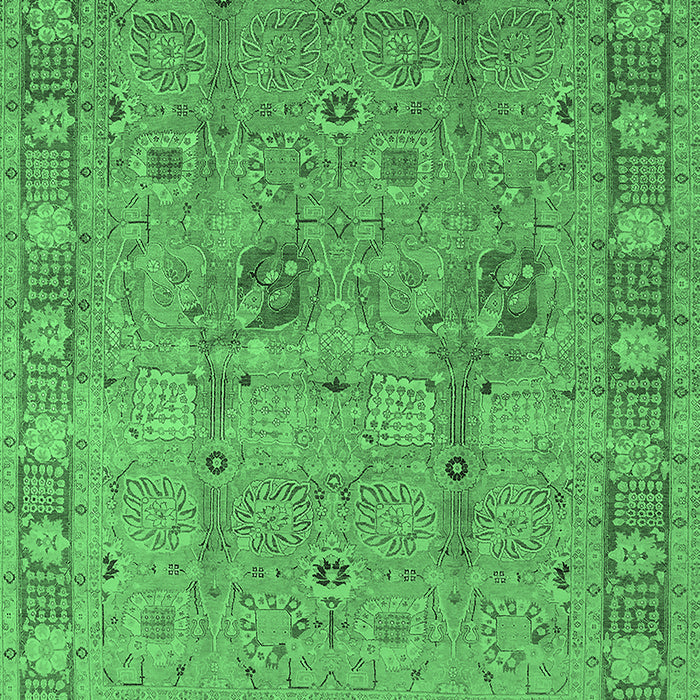 Oriental Emerald Green Industrial Rug, urb3021emgrn