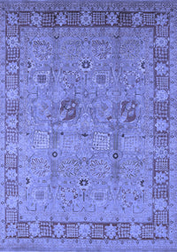 Oriental Blue Industrial Rug, urb3021blu