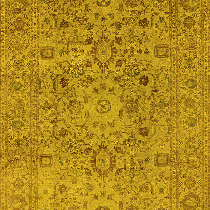Oriental Yellow Industrial Rug, urb3022yw