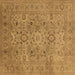 Square Oriental Brown Industrial Rug, urb3022brn