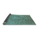 Sideview of Oriental Light Blue Industrial Rug, urb3022lblu