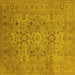 Square Oriental Yellow Industrial Rug, urb3022yw