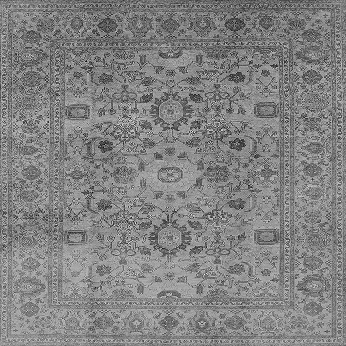 Square Oriental Gray Industrial Rug, urb3022gry