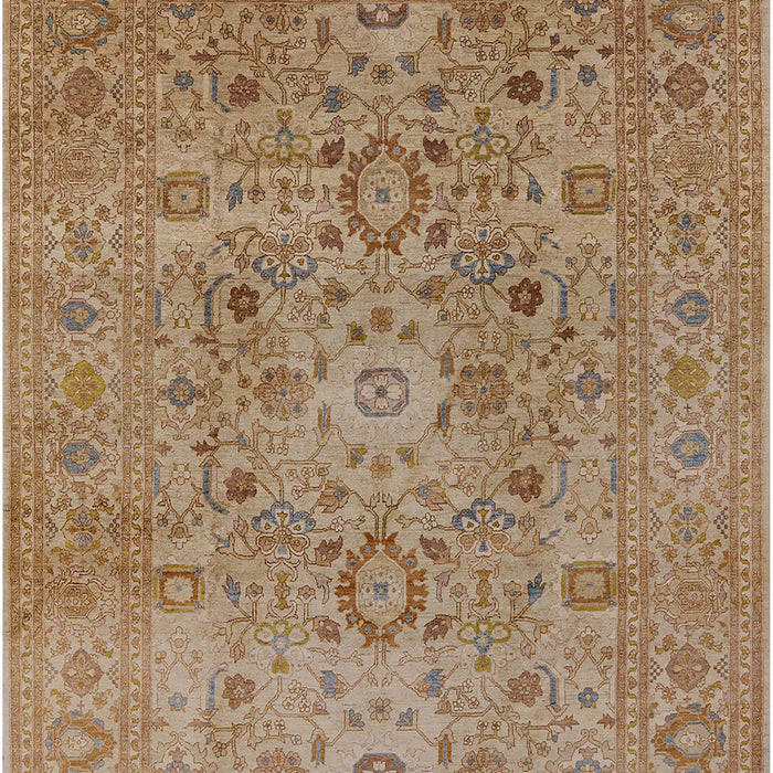 Mid-Century Modern Light Brown Oriental Rug, urb3022
