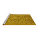 Sideview of Machine Washable Oriental Yellow Industrial Rug, wshurb3022yw