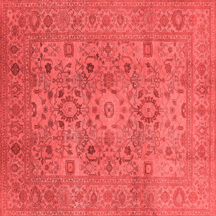 Machine Washable Oriental Red Industrial Rug, wshurb3022red