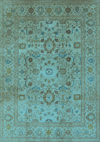 Oriental Light Blue Industrial Rug, urb3022lblu