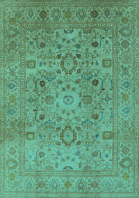 Oriental Turquoise Industrial Rug, urb3022turq