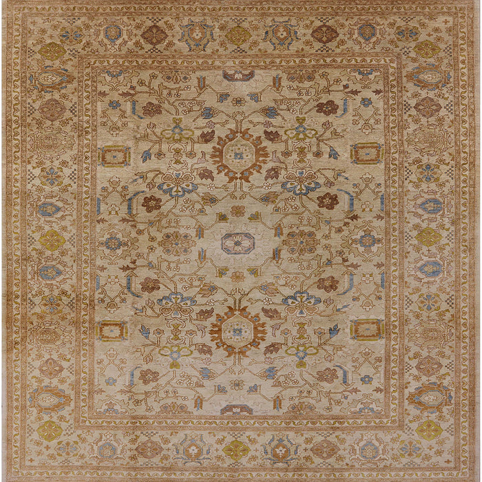 Square Machine Washable Industrial Modern Light Brown Rug, wshurb3022