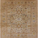 Square Machine Washable Industrial Modern Light Brown Rug, wshurb3022