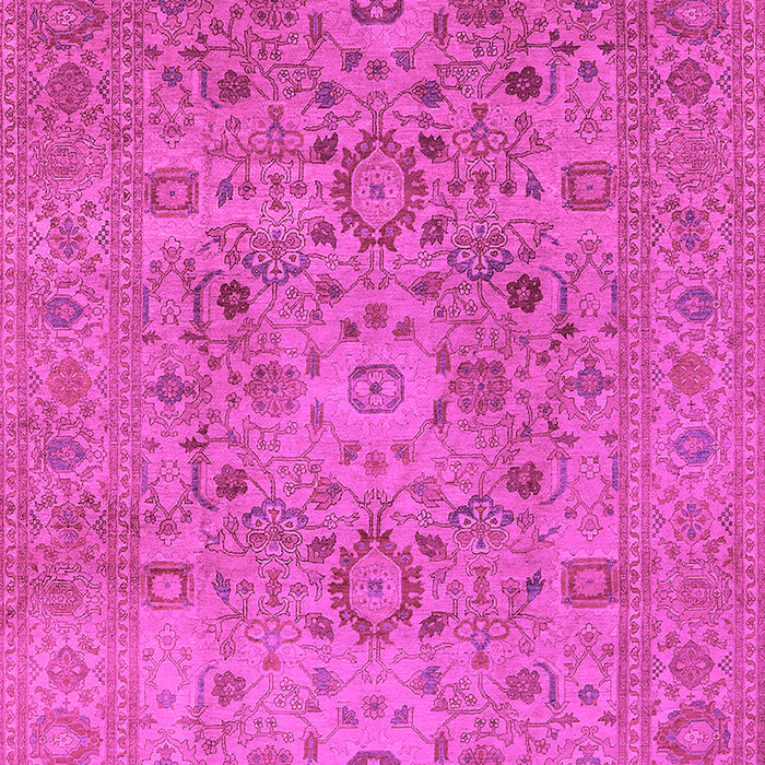 Machine Washable Oriental Pink Industrial Rug, wshurb3022pnk