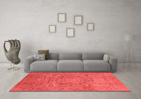 Machine Washable Oriental Red Industrial Rug, wshurb3022red