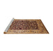 Sideview of Machine Washable Industrial Modern Brown Sand Brown Rug, wshurb3023