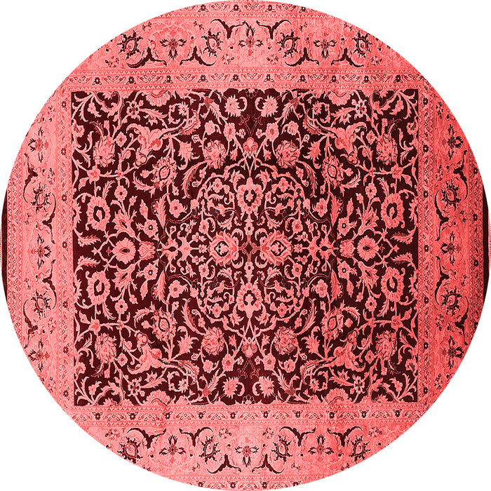 Machine Washable Oriental Red Industrial Rug, wshurb3023red