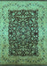 Oriental Turquoise Industrial Rug, urb3023turq