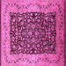 Square Oriental Pink Industrial Rug, urb3023pnk