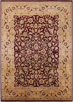 Mid-Century Modern Brown Sand Brown Oriental Rug, urb3023
