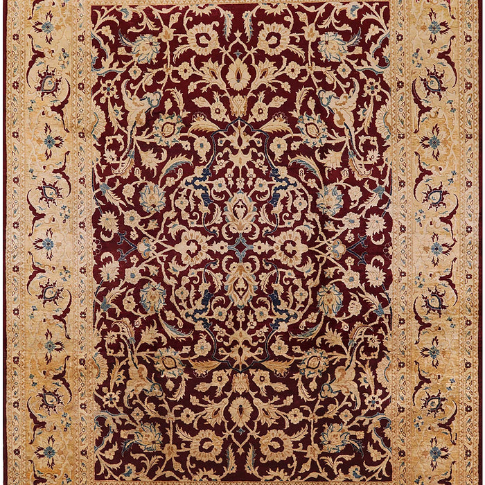 Mid-Century Modern Brown Sand Brown Oriental Rug, urb3023