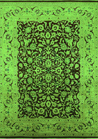 Oriental Green Industrial Rug, urb3023grn