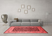 Industrial Red Washable Rugs