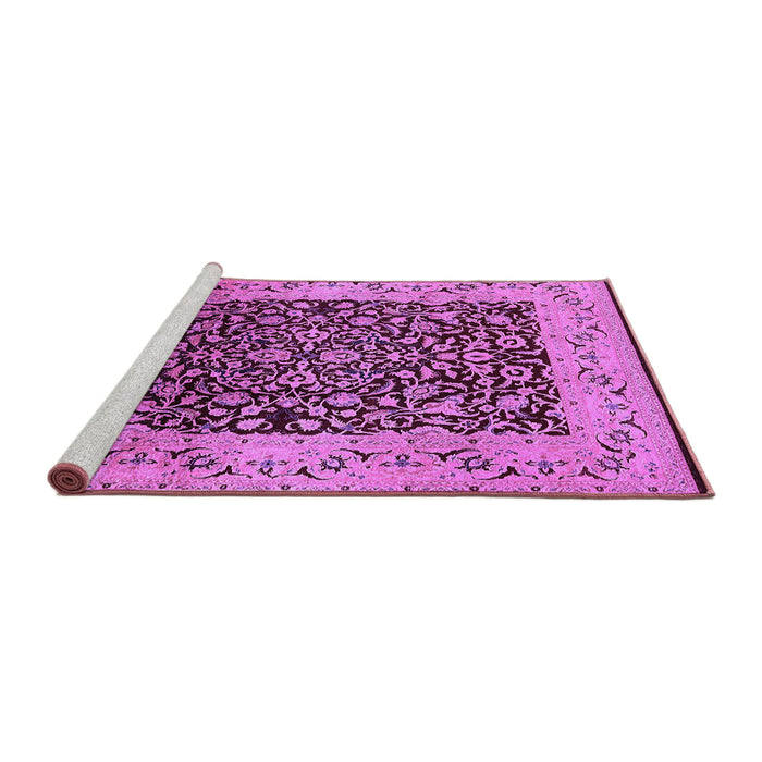 Sideview of Machine Washable Oriental Purple Industrial Area Rugs, wshurb3023pur