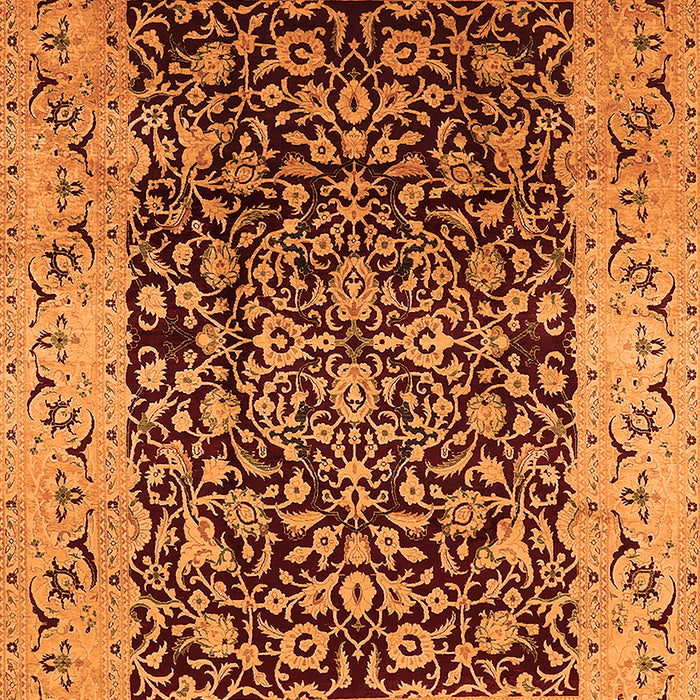 Oriental Orange Industrial Rug, urb3023org