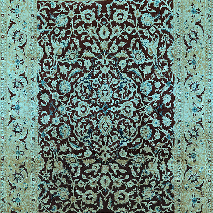 Oriental Light Blue Industrial Rug, urb3023lblu