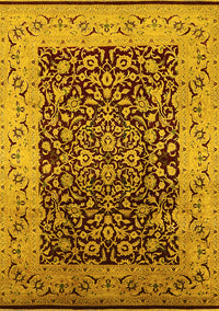 Oriental Yellow Industrial Rug, urb3023yw