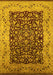 Oriental Yellow Industrial Rug, urb3023yw