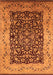 Machine Washable Oriental Orange Industrial Area Rugs, wshurb3023org