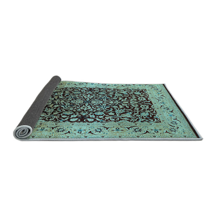 Sideview of Oriental Light Blue Industrial Rug, urb3023lblu