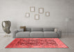 Industrial Red Washable Rugs