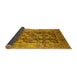 Sideview of Oriental Yellow Industrial Rug, urb3024yw