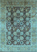 Oriental Light Blue Industrial Rug, urb3024lblu