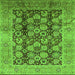 Square Oriental Green Industrial Rug, urb3024grn