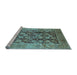 Sideview of Machine Washable Oriental Light Blue Industrial Rug, wshurb3024lblu