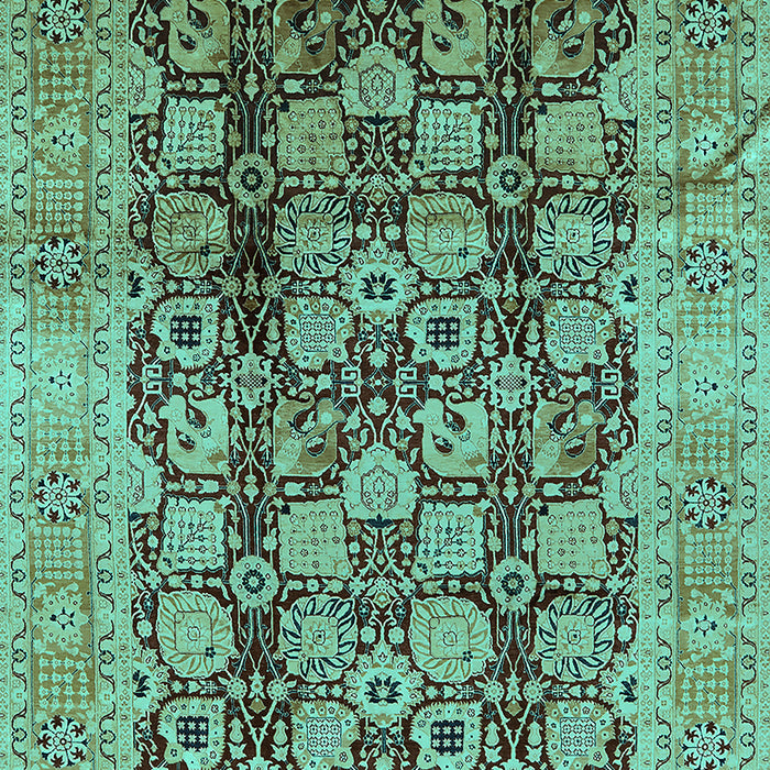 Oriental Turquoise Industrial Rug, urb3024turq