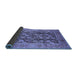 Sideview of Oriental Blue Industrial Rug, urb3024blu