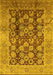 Oriental Yellow Industrial Rug, urb3024yw