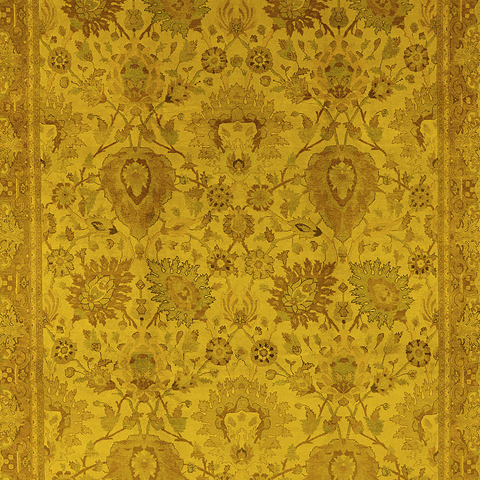 Oriental Yellow Industrial Rug, urb3025yw