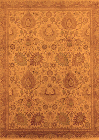 Oriental Orange Industrial Rug, urb3025org