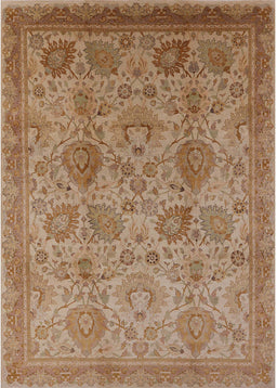 Mid-Century Modern Light Copper Gold Oriental Rug, urb3025