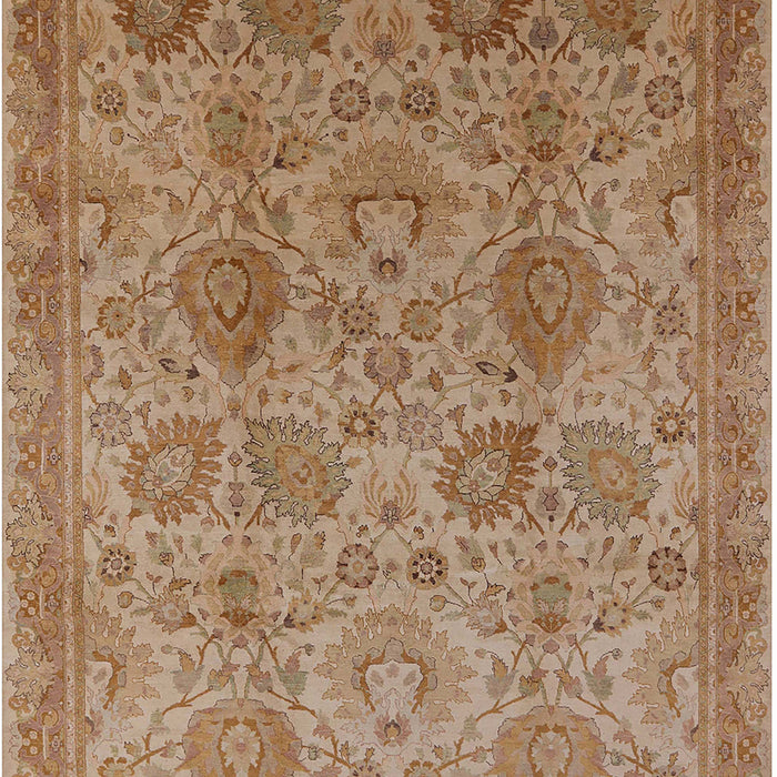 Mid-Century Modern Light Copper Gold Oriental Rug, urb3025