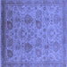 Square Oriental Blue Industrial Rug, urb3025blu