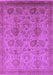 Machine Washable Oriental Purple Industrial Area Rugs, wshurb3025pur