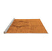 Sideview of Machine Washable Oriental Orange Industrial Area Rugs, wshurb3026org